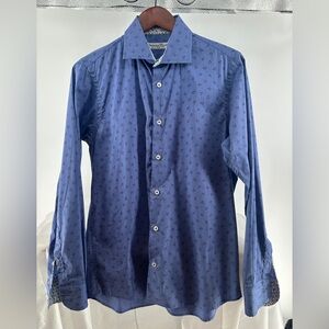 Francesco Casola anchor blue long sleeve shirt